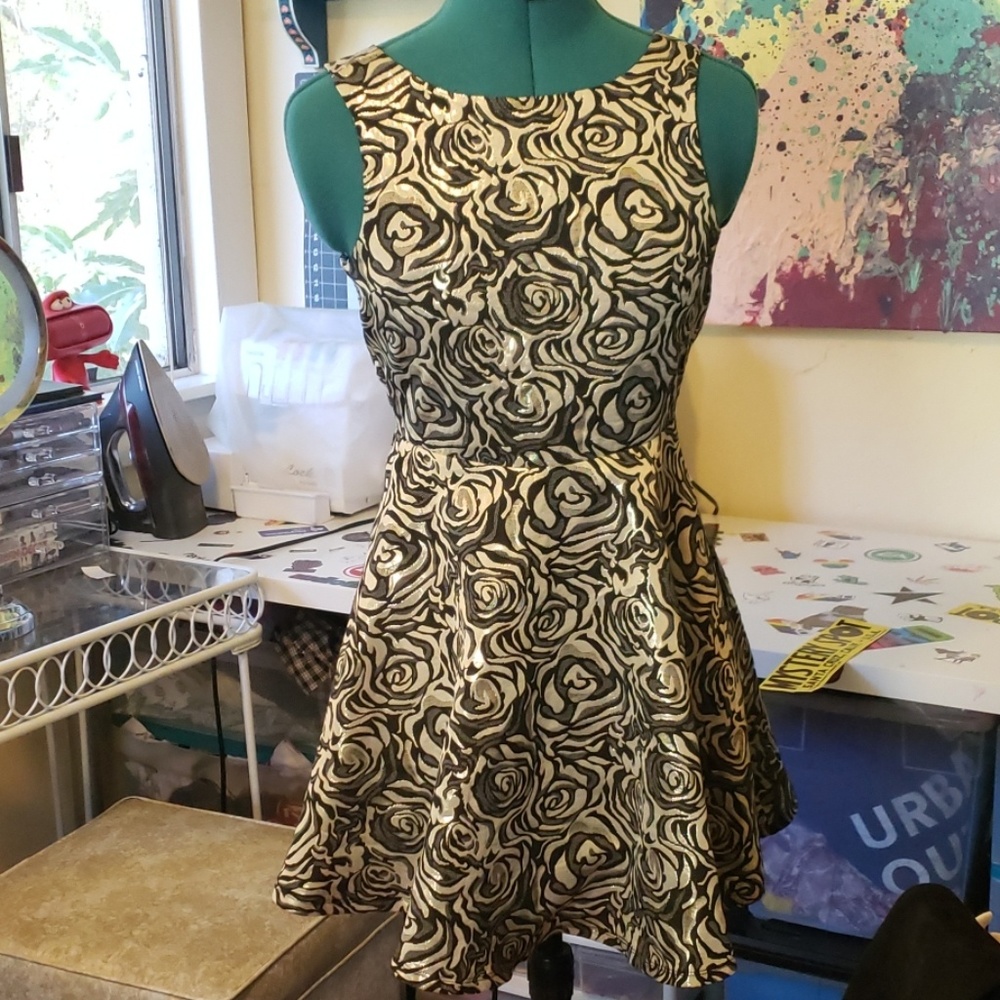 GORGEOUS black and gold party dress from Macy's